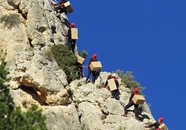 Montaje audiovisual del ascenso de los pajes a El Castellar.