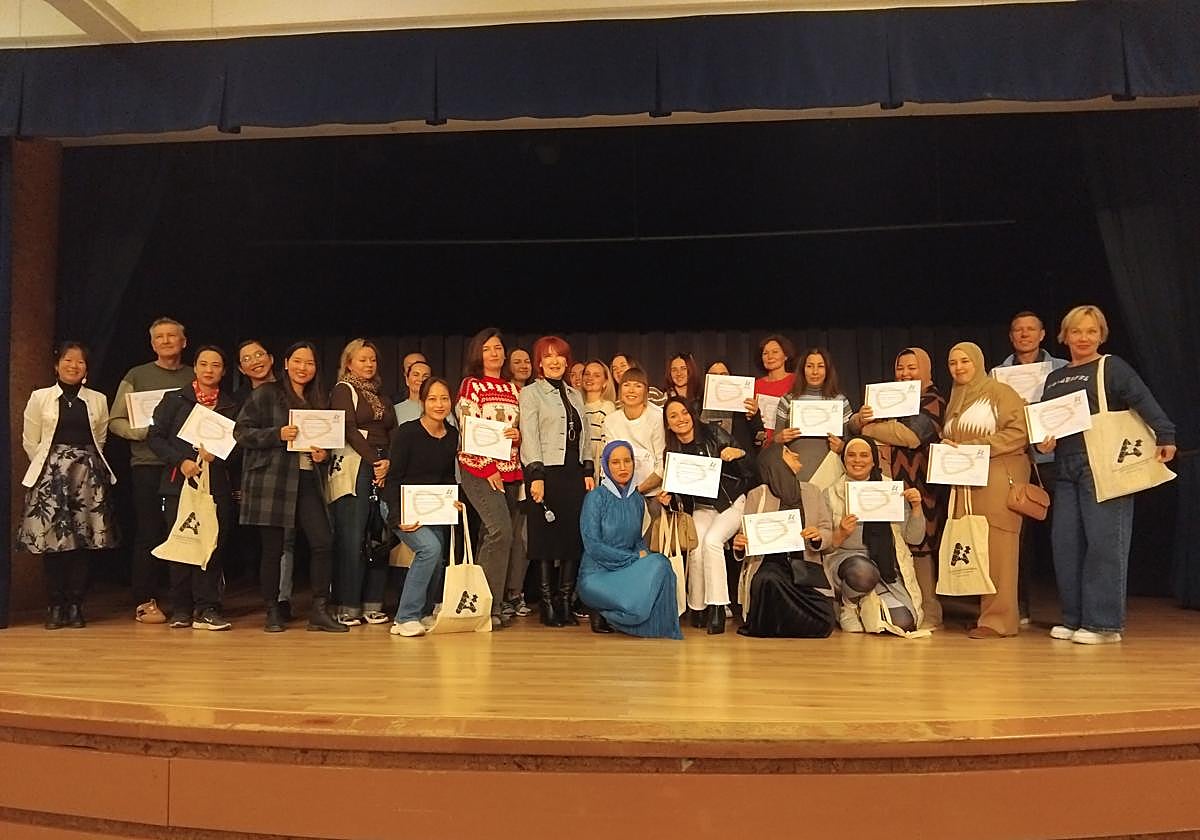 Entrega de diplomas.