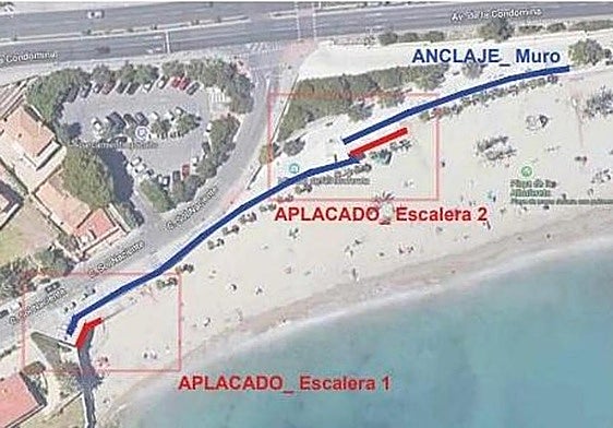 La actuación se sitúa en la calle Sol Naciente y avenida de la Condomina.
