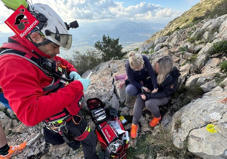 Imágenes del rescate en Xábia.