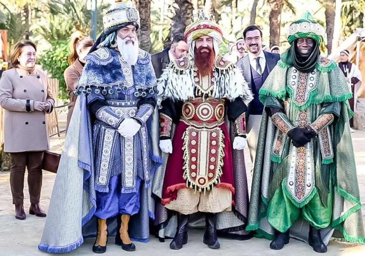 Los Reyes Magos, en el Palmeral de Elche.