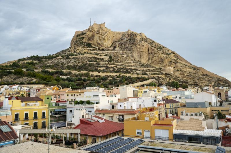 Santa Bárbara Castle in Alicante, atop Mount Benacantil.