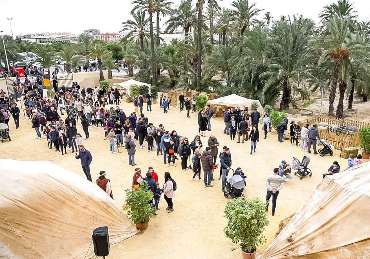 Campamento de los Reyes Magos en Elche.