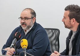 El concejal de de Urbanismo Sostenible de Elda, Jesús Selles, durante la rueda de prensa de este lunes, 13 de enero.