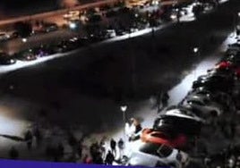 Imagen de una carrera ilegal en el pueblo alicantino.