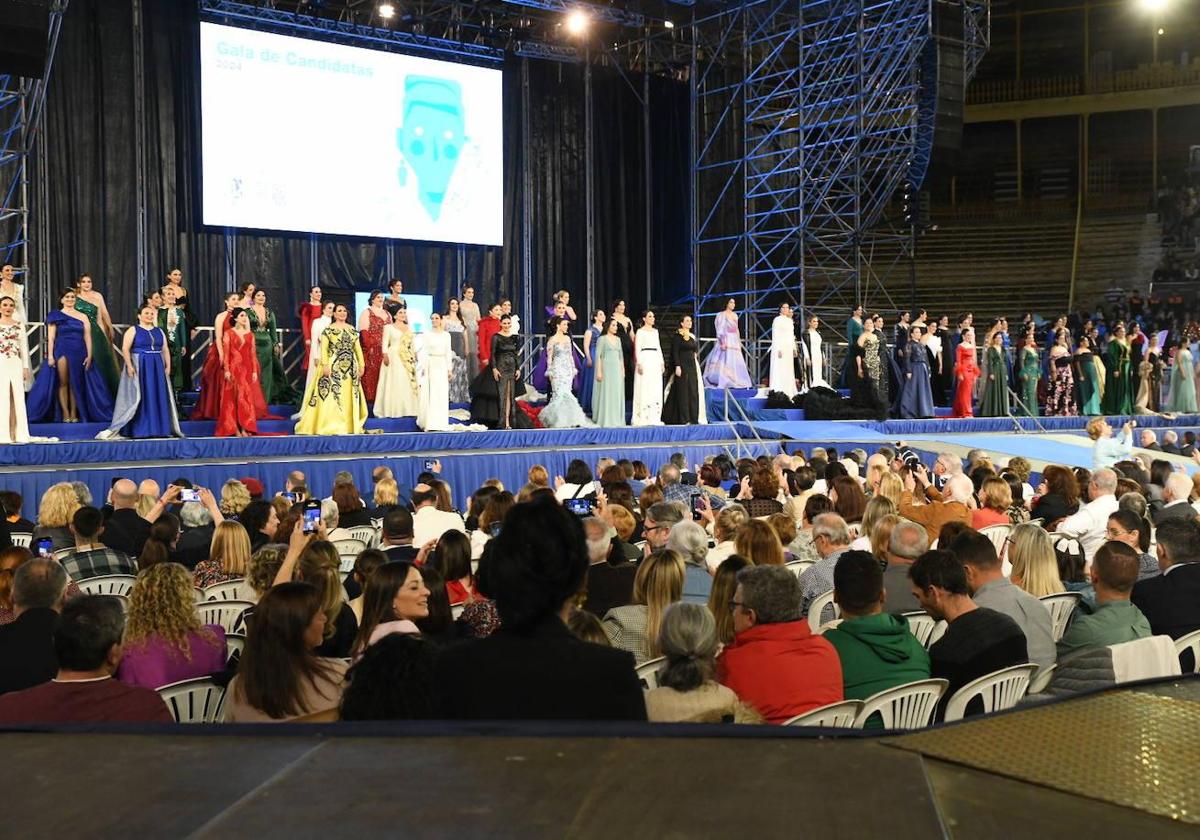 Pasarela de candidatas a bellea del foc el pasado año.