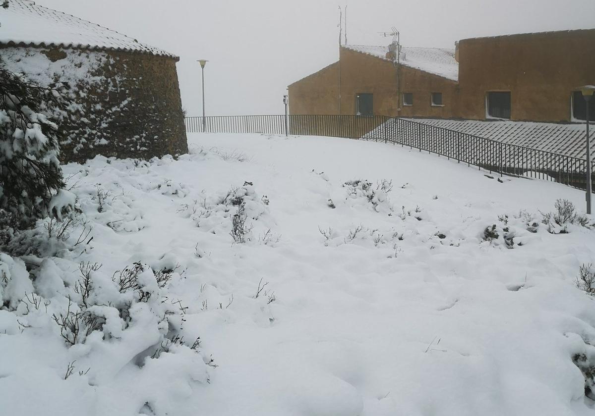 Nieve acumulada en La Carrasqueta.