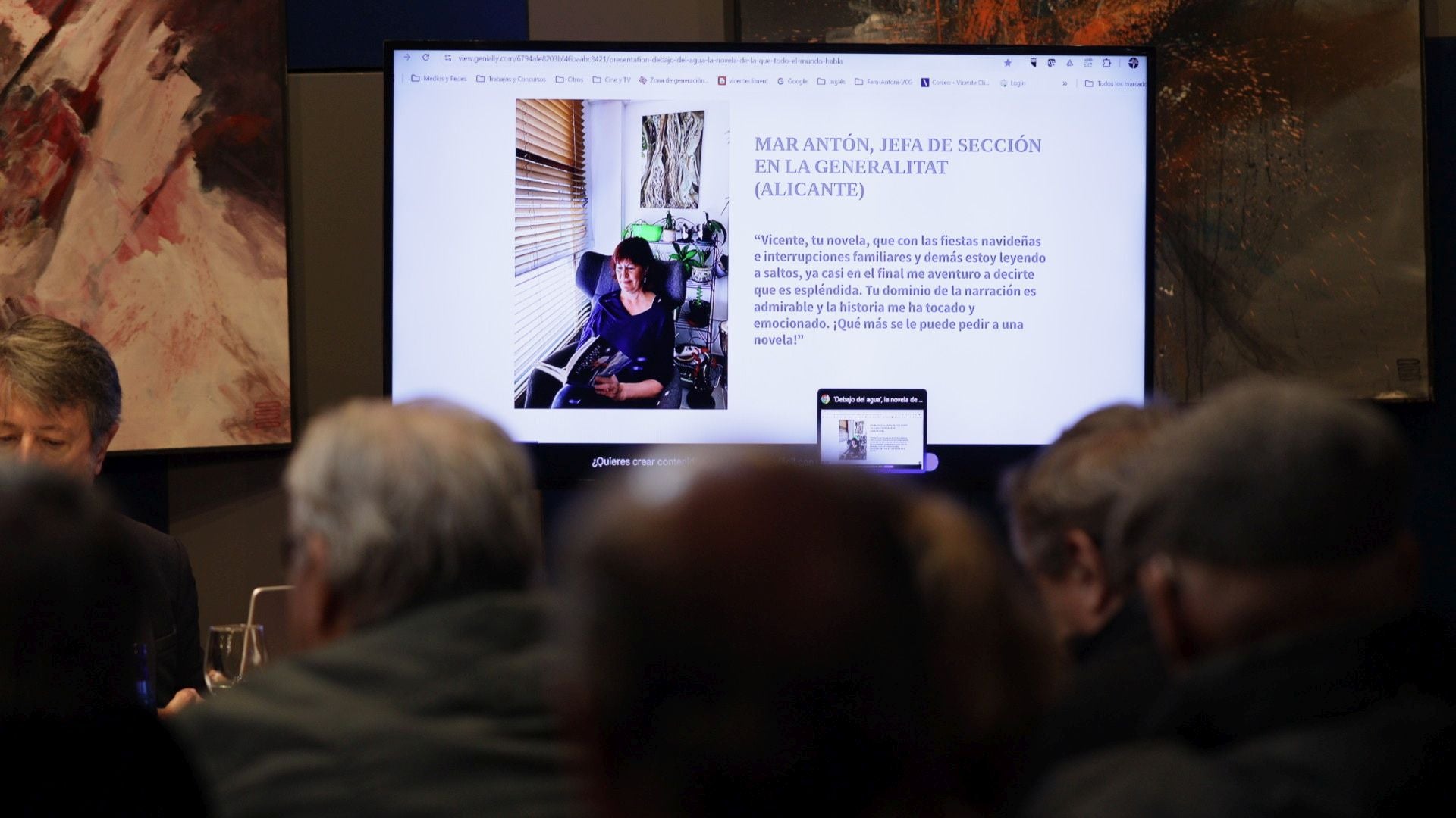 Vicente Climent presenta &#039;Debajo del agua&#039; en Alicante