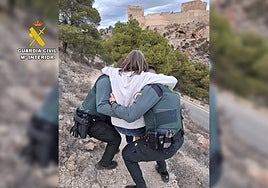 Rescate de la accidentada.