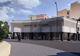 Proyecto de la reforma del mercado de la Plaza Barcelona.