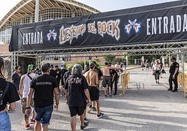 Zona de acceso al recinto que acoge el festival villenero.