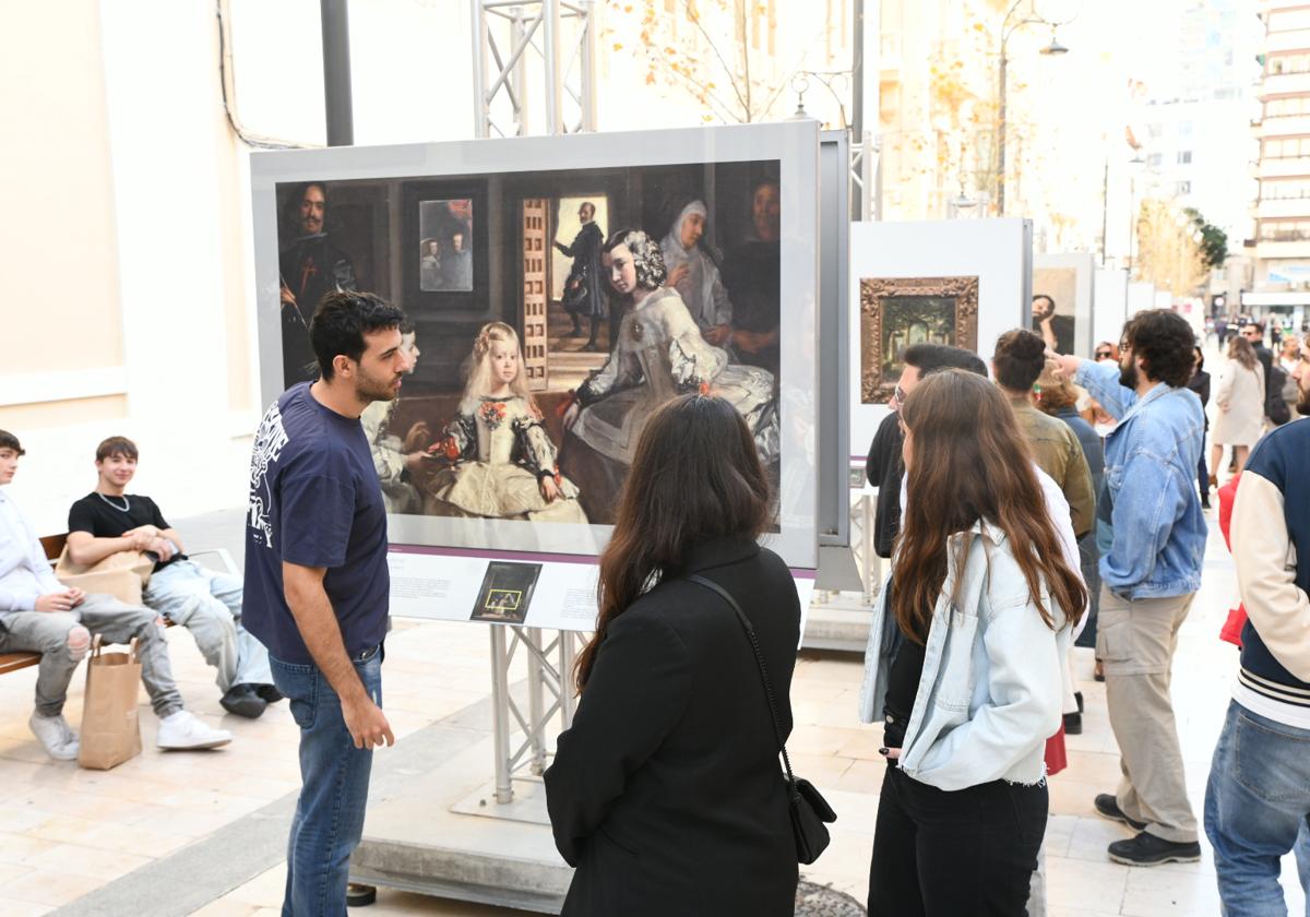 This is the Prado Museum exhibition in the streets of central Alicante