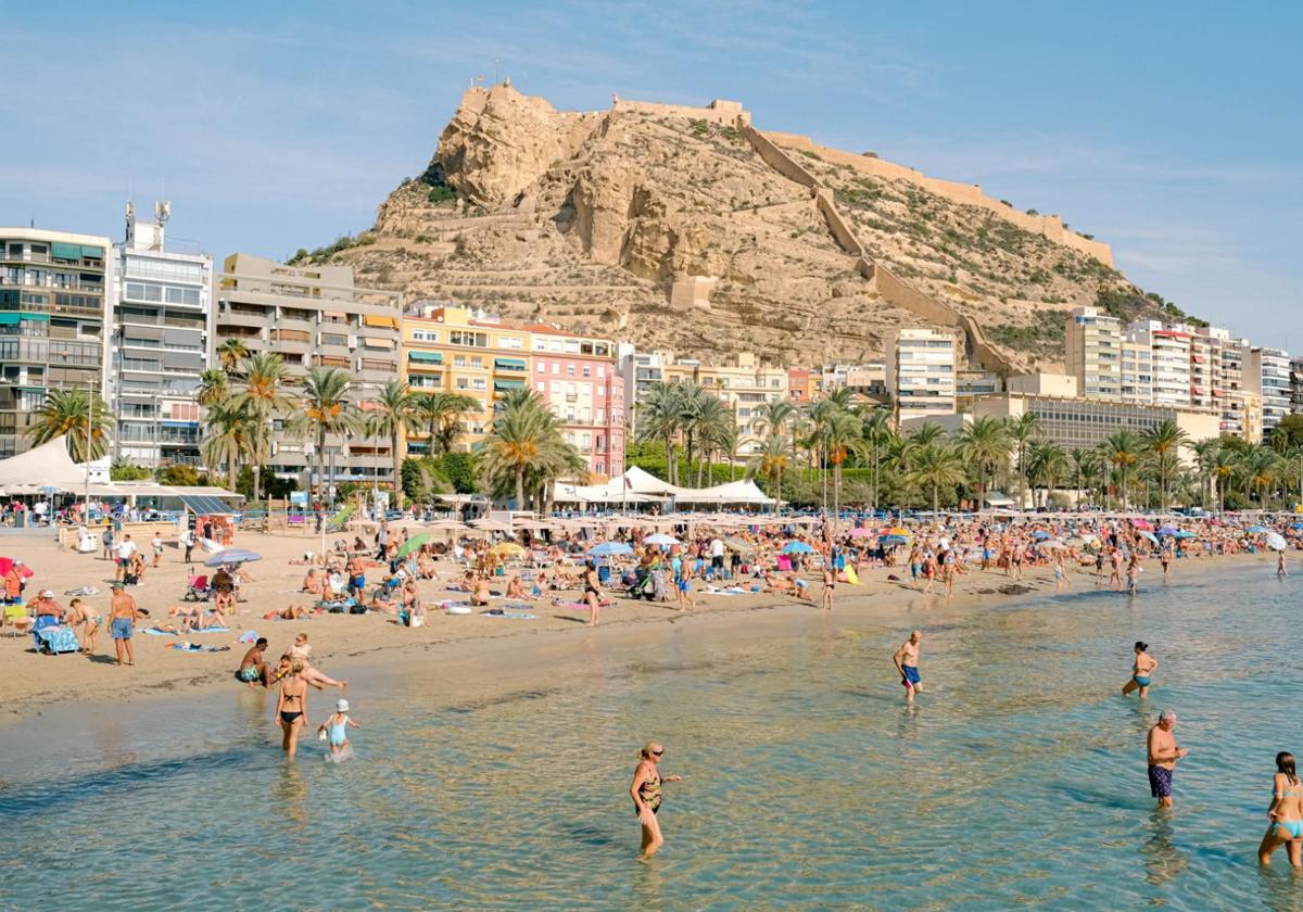 Postiguet Beach in Alicante.