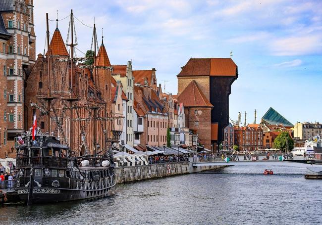 One of Gdansk's canals.