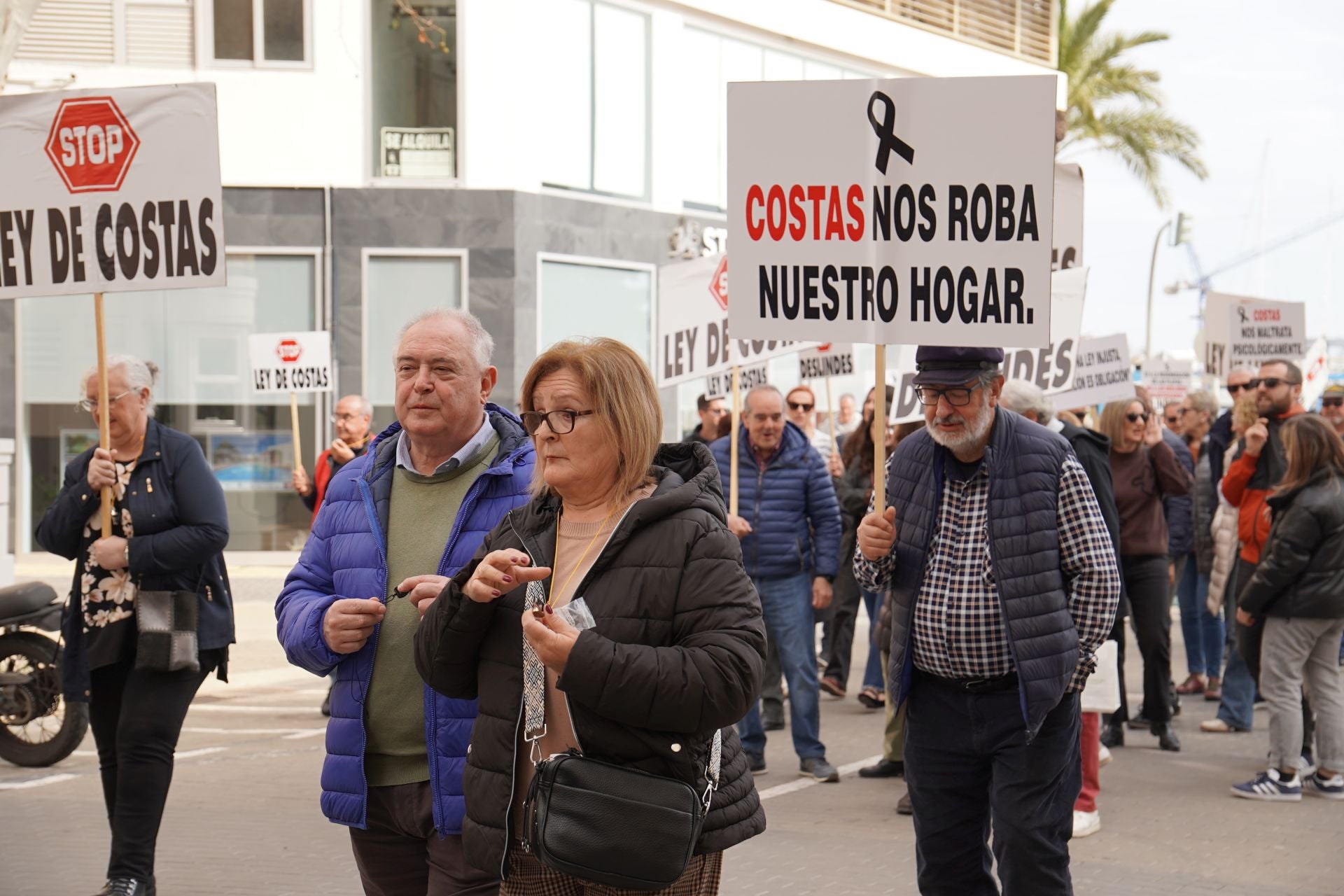 Protestas en Dénia contra los deslindes