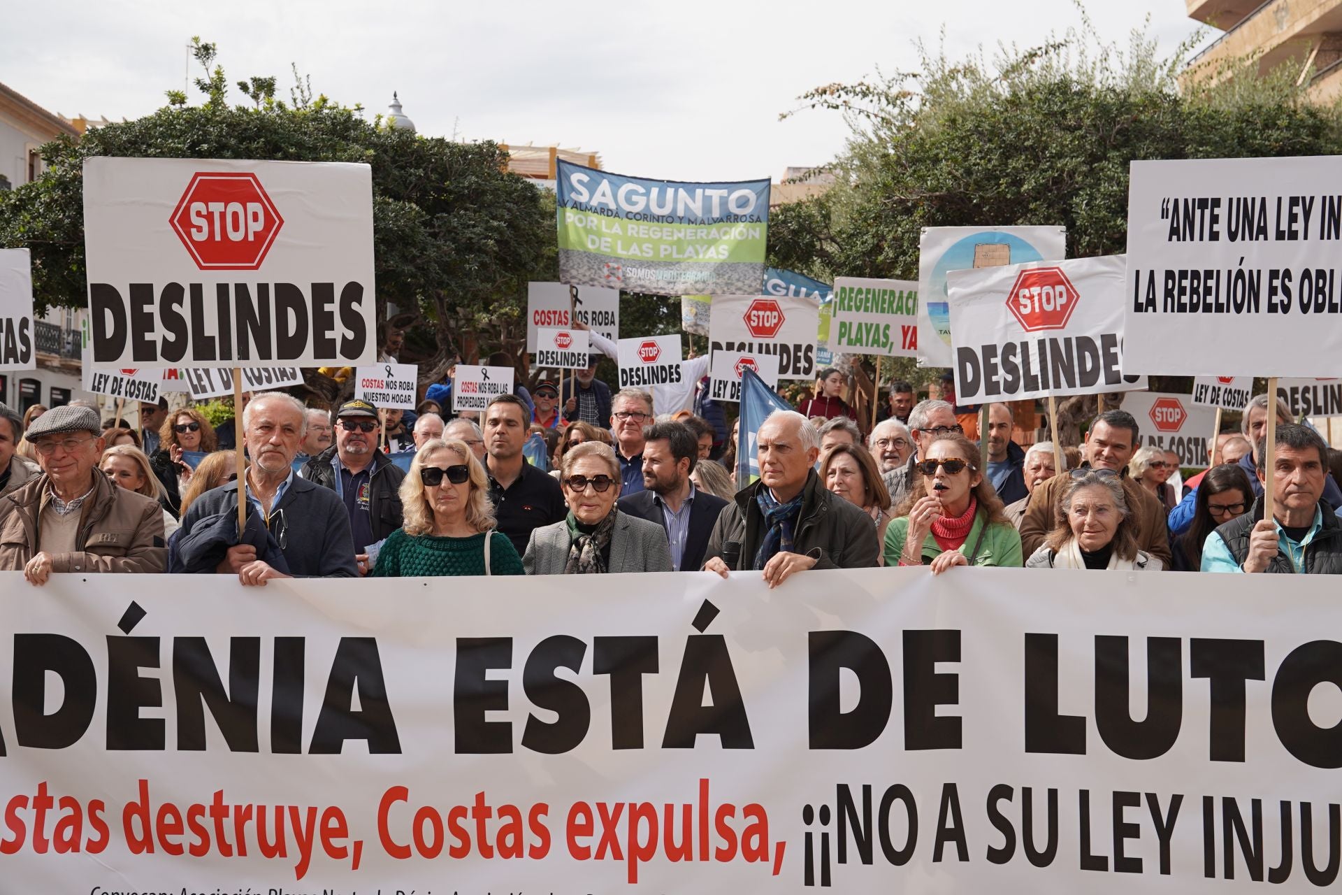Protestas en Dénia contra los deslindes