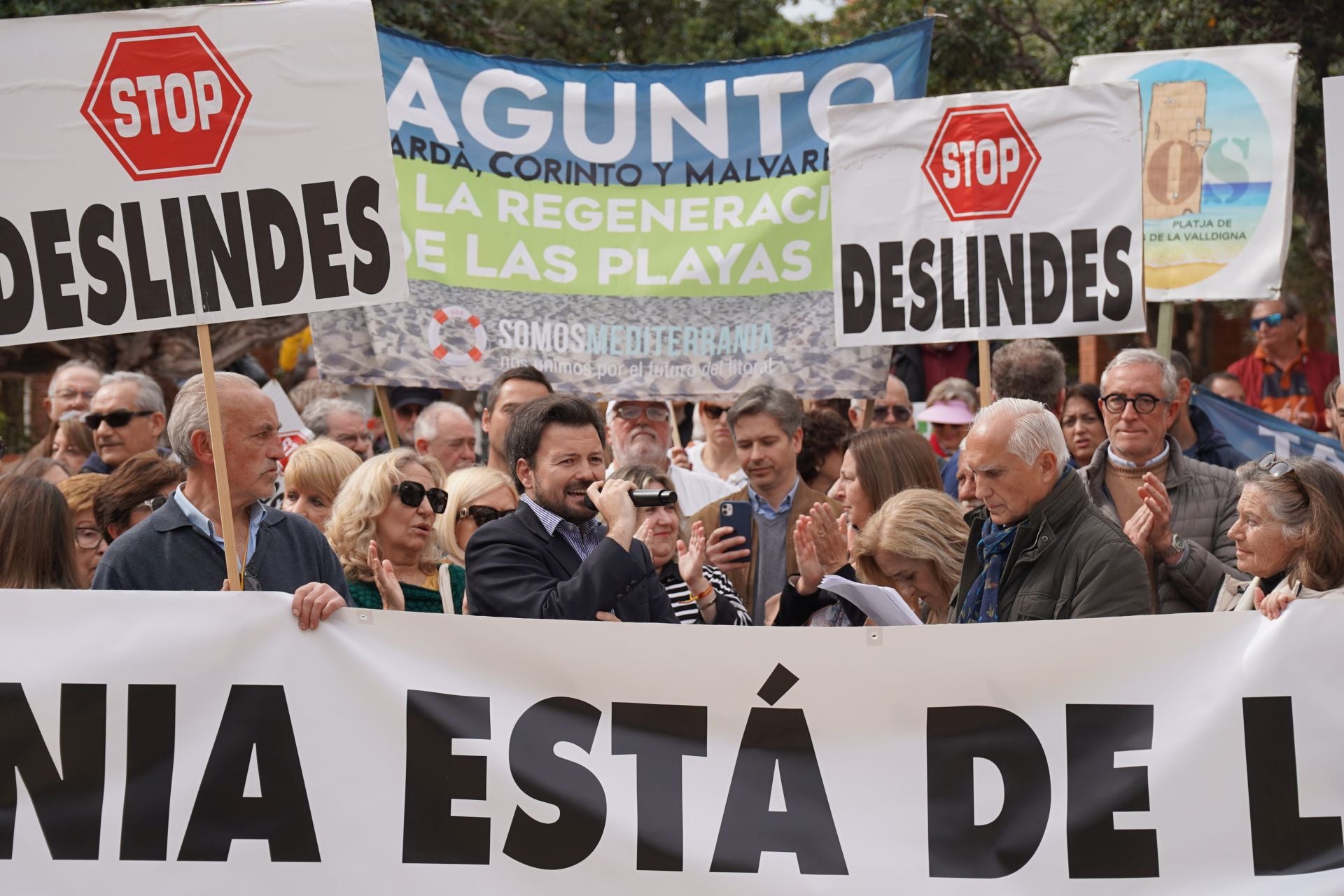 Protestas en Dénia contra los deslindes
