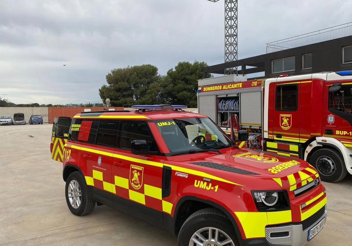 Dos heridos en un incendio en Alicante