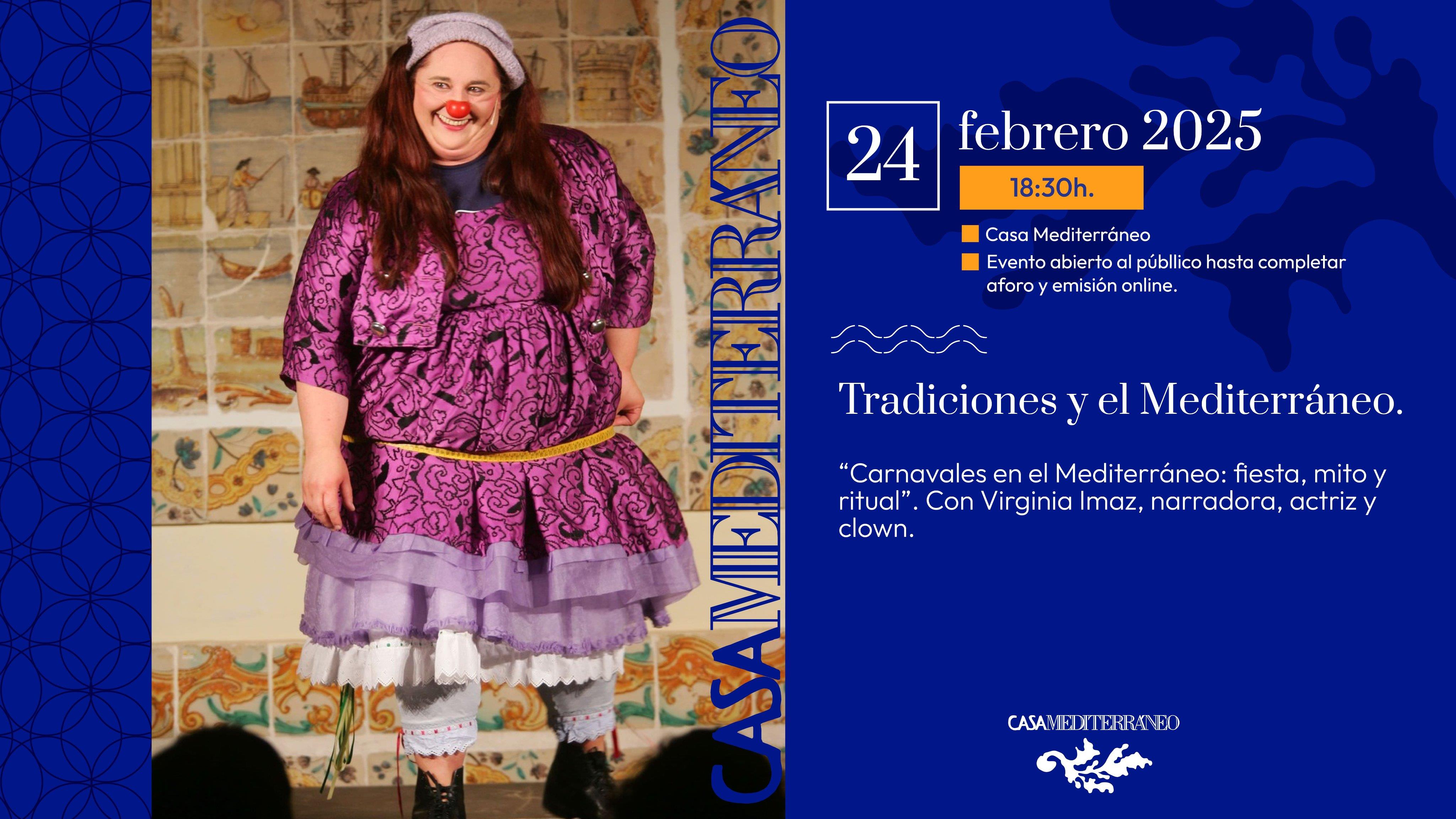 Cartel del evento en Casa Mediterráneo.