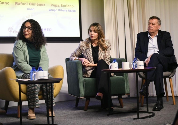 Speakers from the second panel of the healthcare forum organised by TodoAlicante at the Cultural Sphere of El Corte Inglés in Alicante.