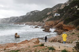 Imagen que ha dejado el temporal este martes en Dénia.