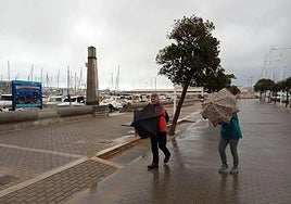Episodio de lluvias en Dénia.