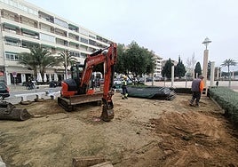 Imagen de los trabajos que ya se están realizando en Altea