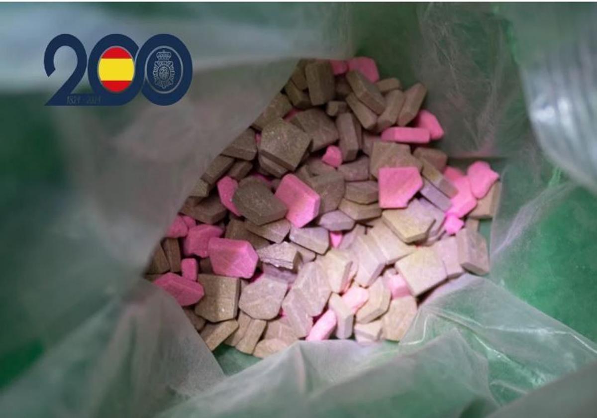 File image of a seizure of ecstasy pills.