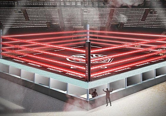 La plaza de toros de Alicante se transforma en un ring de boxeo.