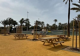 Nuevos merenderos del parque El Palmeral.