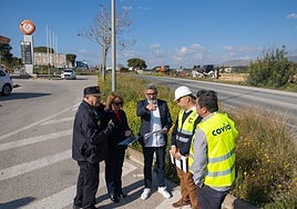Imagen de la visita del edil de Urbanimos al arranque de las obras