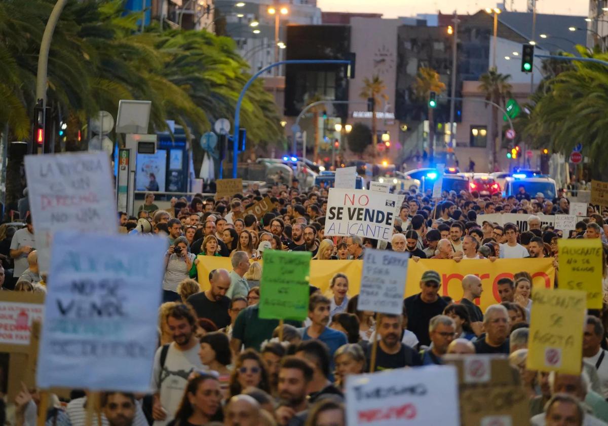 Alicante joins the demonstrations for housing rights on Saturday, April 5
