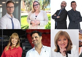 Presentadores de À Punt en abril de 2025.