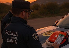 Patrulla de la Policía Local de Xàbia, en imagen de archivo.