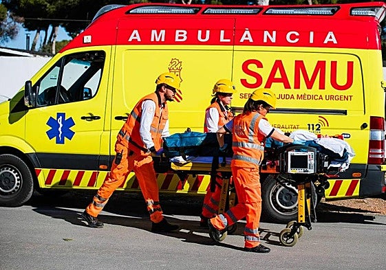 Equipo médico del SAMU.
