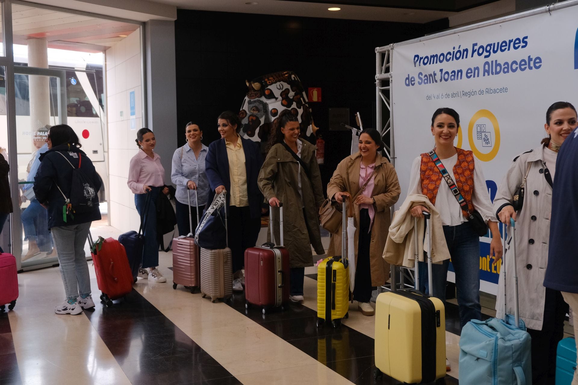 La ilusión abunda en las candidatas en su llegada a Albacete