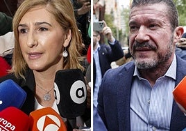 Salomé Pradas y Emilio Argüeso, a su entrada a los juzgados de Valencia este viernes.