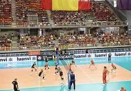 Imagen del España-Dinamarca disputado en Alicante en 2022.