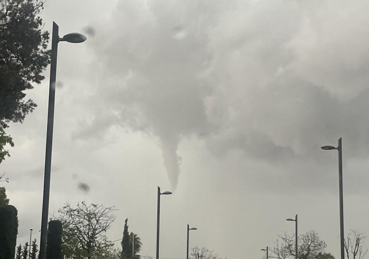 A Waterspout Surprises Residents of San Vicente