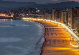 Playa de Levante en Benidorm.