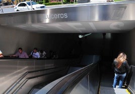 Entrada a la estación de Luceros.