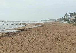 Temporal de lluvias en la Marina Alta de Alicante.