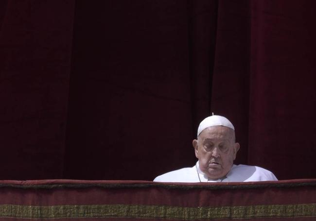 Last appearance of Pope Francis this Sunday.