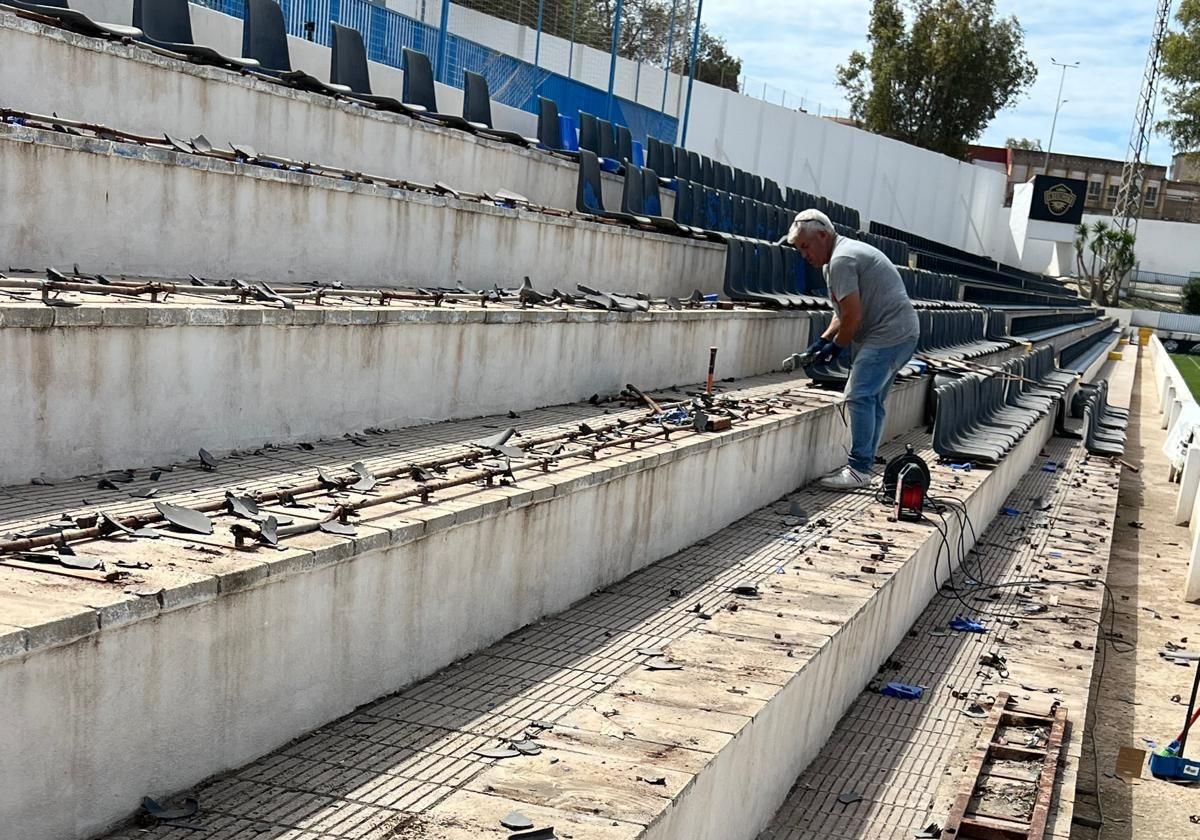 Alicante inicia los trabajos en el Antonio Solana para que el Intercity no tenga que jugar en el Rico Pérez