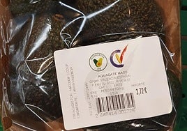 Aguacates con sello de la Comunitat.