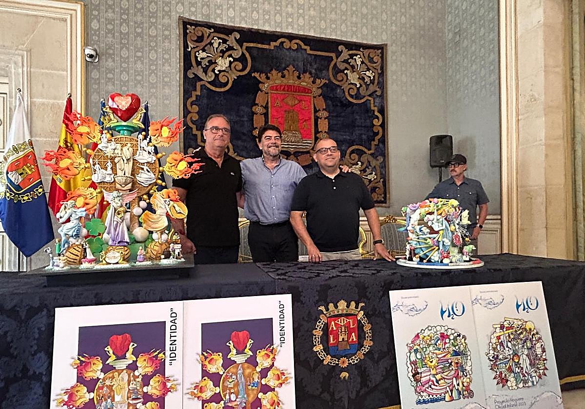 Maquetas y bocetos de las hogueras oficiales 2025.