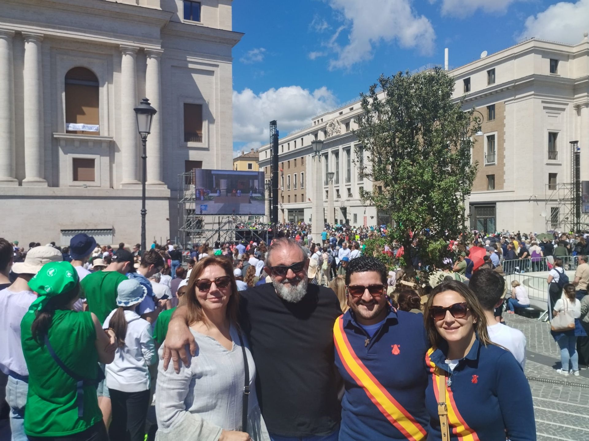 La delegación alicantina en el Vaticano.