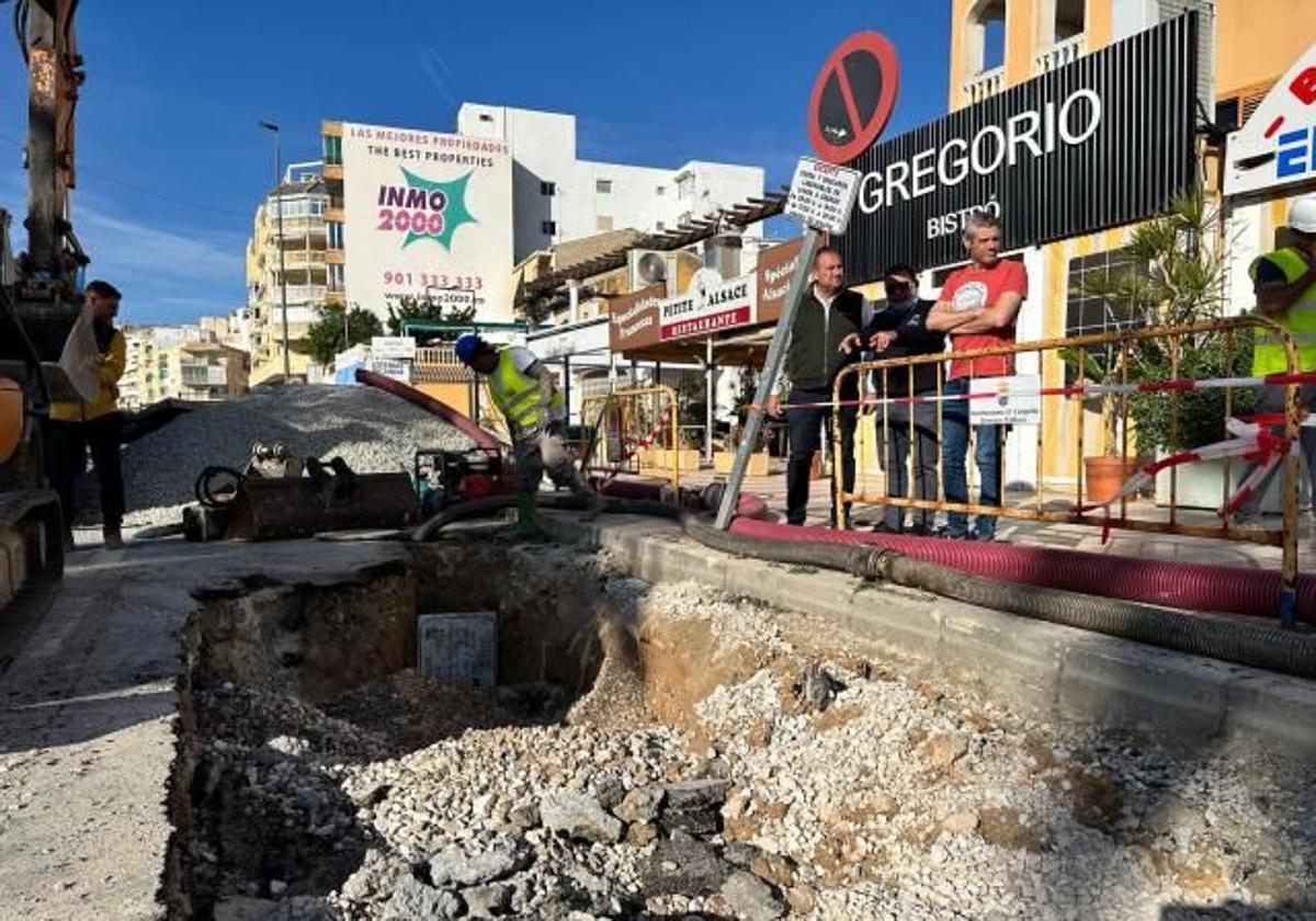 A Subterranean River of Sewage Emerges After Pipe Burst in Alicante Municipality