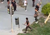 Doce detenidos, cuatro heridos y una catana intervenida en una batalla campal en Alicante