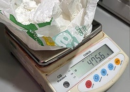 Droga decomisada por la Policía Nacional.